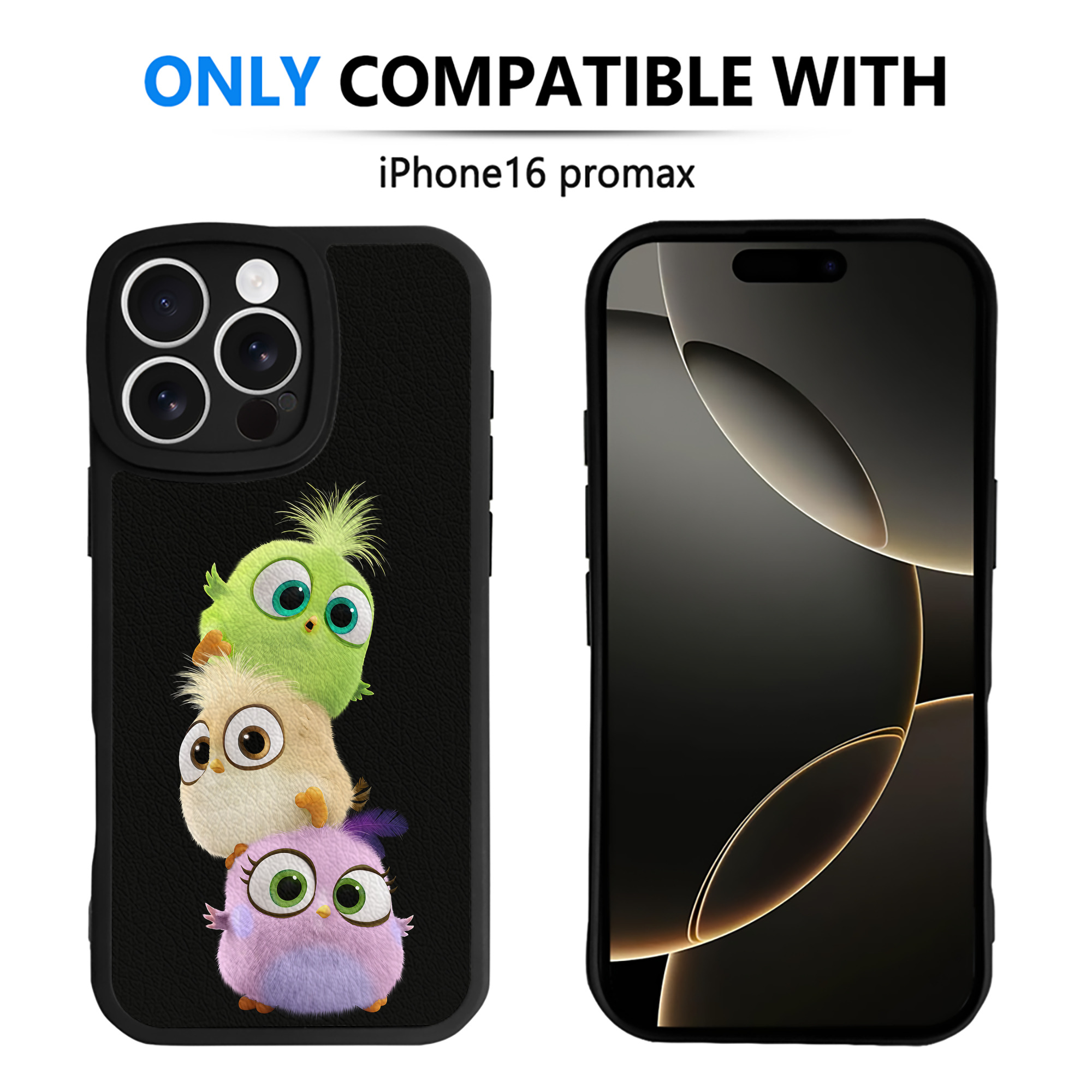 （画像用） Angry Birds アングリーバード 【iPhone 16シリーズ対応】シリコンスマホケース（レザー調） 材質：シリコン